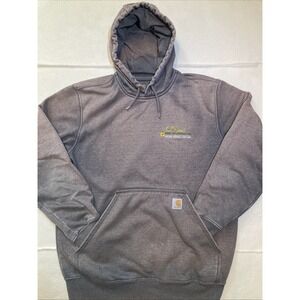 Carhartt Rain Defender Hoodie Faded Black Workwear Sweater Mens‎ Size M